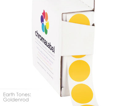 3/4" Permanent Round, Color-Code Dots: 1,000/Box