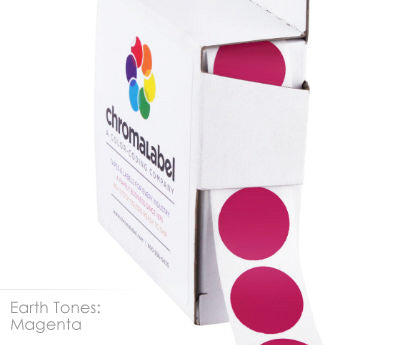 3/4" Permanent Round, Color-Code Dots: 1,000/Box