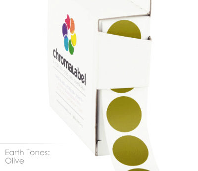 3/4" Permanent Round, Color-Code Dots: 1,000/Box