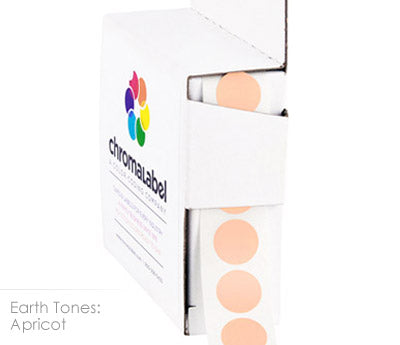 1/2" Permanent Round, Color-Code Dot Stickers: 1,000/Box