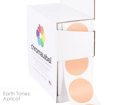 1" Permanent Round, Color-Code Dots: 1,000/Box