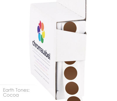 1/2" Permanent Round, Color-Code Dot Stickers: 1,000/Box