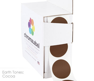 1" Permanent Round, Color-Code Dots: 1,000/Box