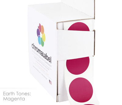 1" Permanent Round, Color-Code Dots: 1,000/Box