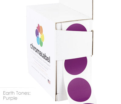 1" Permanent Round, Color-Code Dots: 1,000/Box