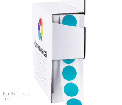 1/2" Permanent Round, Color-Code Dot Stickers: 1,000/Box