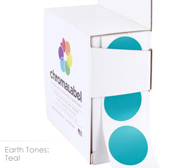 1" Permanent Round, Color-Code Dots: 1,000/Box