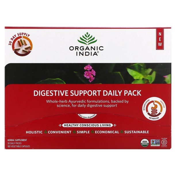 Organic India Digestive Daily Support, 30ct