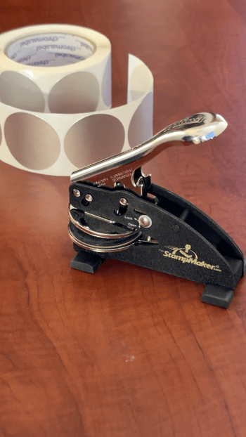 2" Permanent Color-Code Round Dot Inventory Labels: 500/Roll