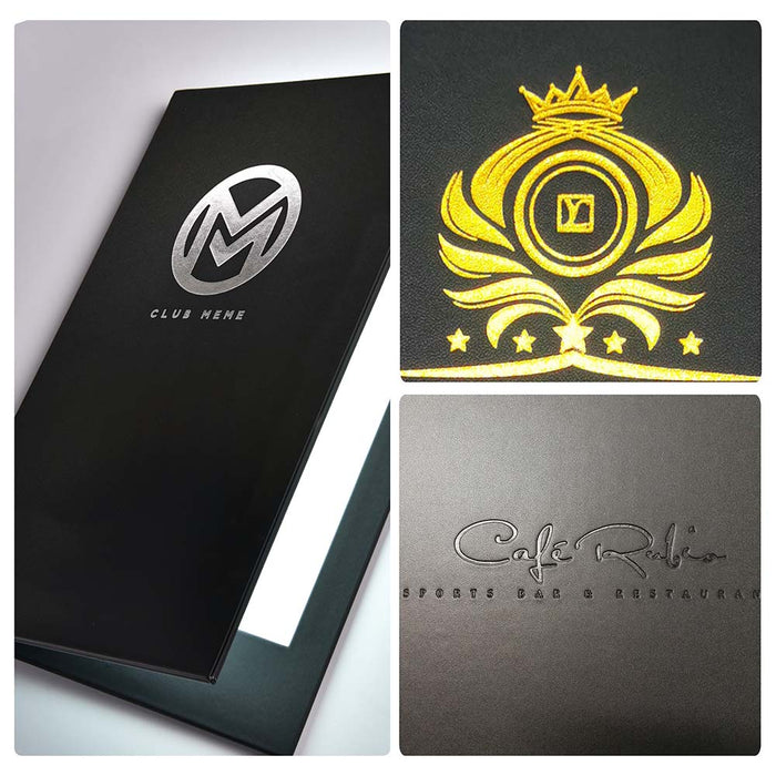 Yescom Personalized Menu Covers LED Menu Cover Dual Page 8.5x14in Set(5)