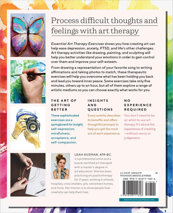 Essential Art Therapy Exercises: Effective Techniques to Manage Anxiety, Depression, and PTSD (Spiral Bound)