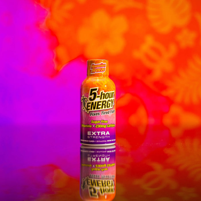24 Pack 5-hour ENERGY Extra Strength Shots, Hawaiian Breeze Flavor Flavor, 1.93 Fl Oz