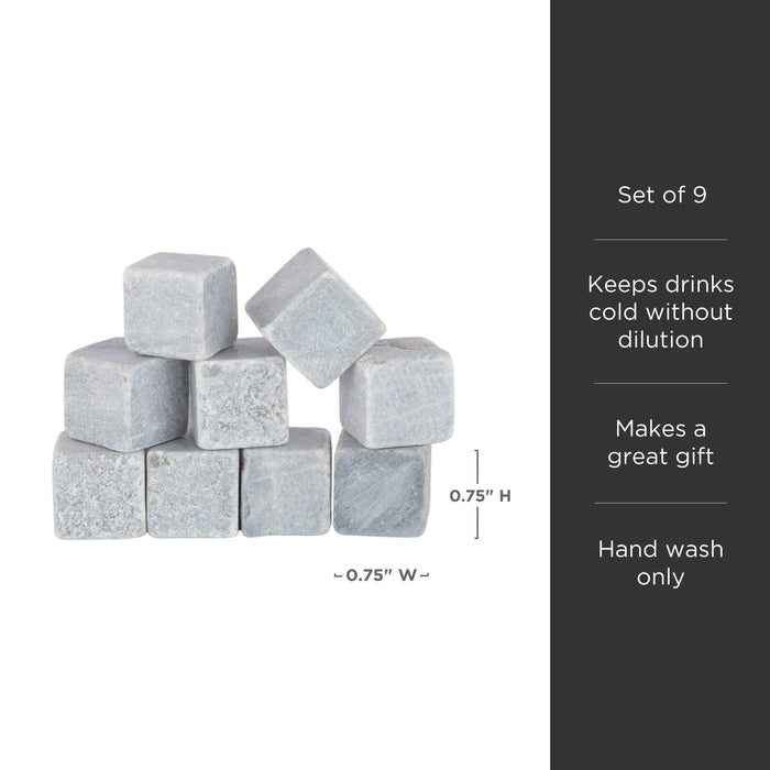 Glacier Rocks Soapstone Cube Set of 9