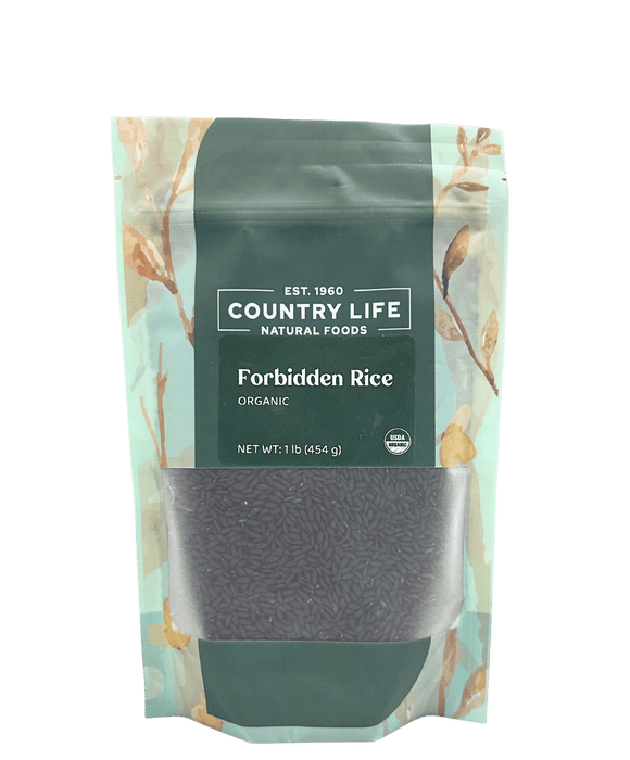 Forbidden Rice, Black, Organic (Black Pearl Rice)