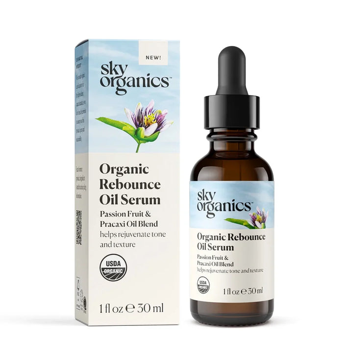 Sky Organics - Organic Rebound Oil Serum, 1 fl oz (Pack of 1) - Organic Face Treatment