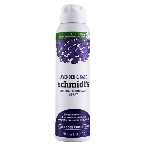 Schmidt's Deodorant, Lavender & Sage, Dry Spray, 3.2 oz