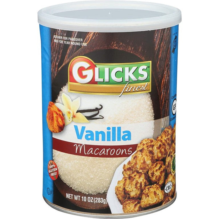 Glick's - Vanilla Macaroons, 10 oz (Pack of 12) - Gluten-Free Kosher