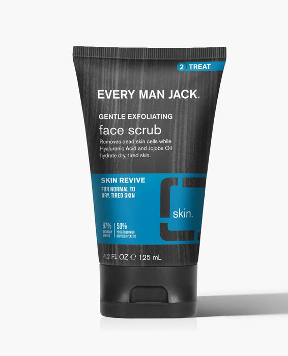 Every Man Jack Exfoliating Face Scrub with Invigorating Eucalyptus & Spearmint - 4.2 Fl Oz