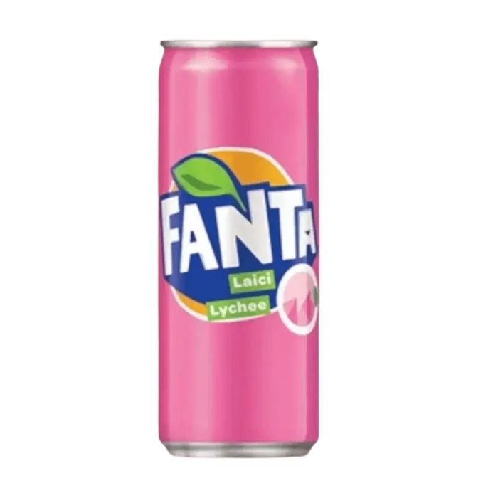 Fanta Lychee – Refreshing Lychee Flavored Soda 320mL Can (Malaysia)