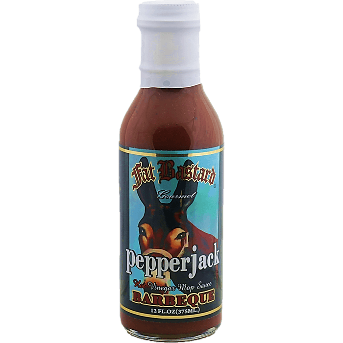 Fat Bastard Pepperjack Hot Vinegar Mop Sauce 12oz