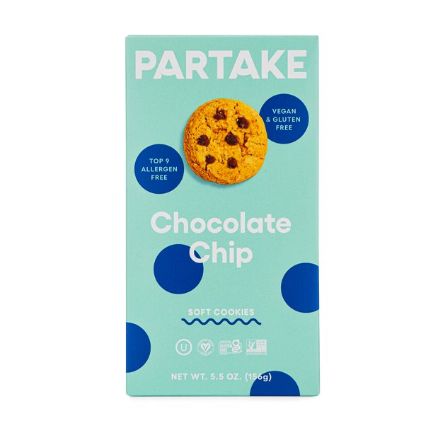 Partake Foods Soft Baked Double Chocolate Cookies (Pack of 6 - 5.5 Oz)