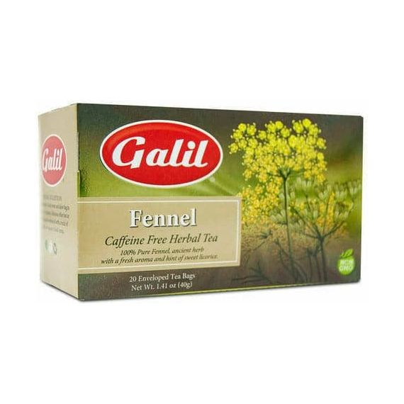 Fennel Herbal Tea | 20' Tea Bags | 1.41 oz | Galil