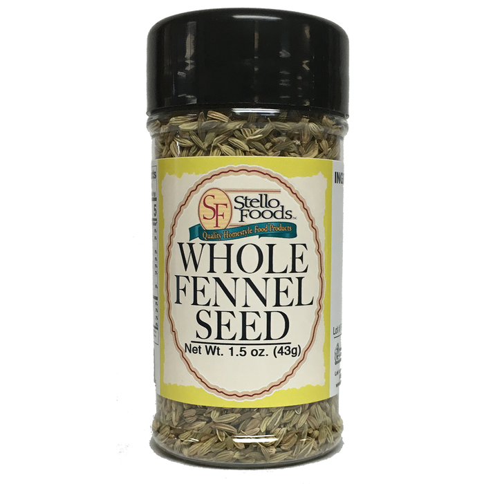 Stello Foods Spices - Fennel - Whole Seed 1.5 oz