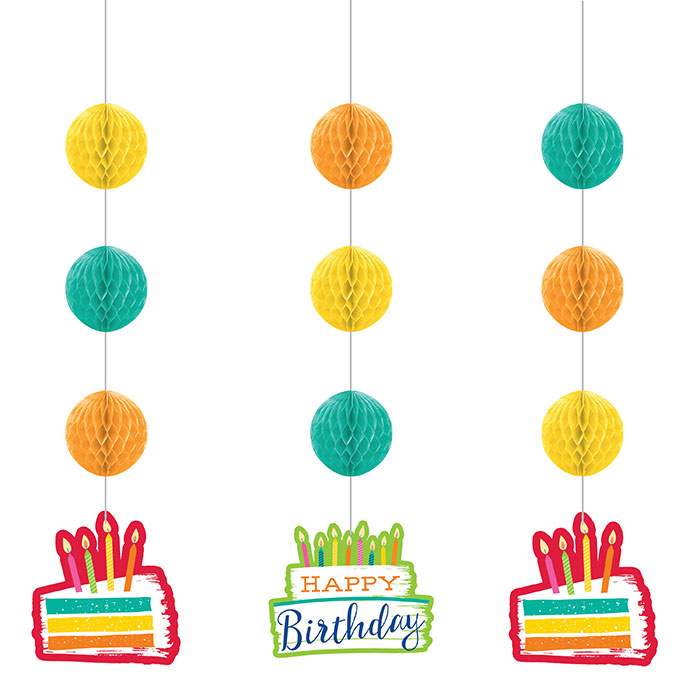 Bulk Festive Cake Hanging Cutouts (36 per Case)