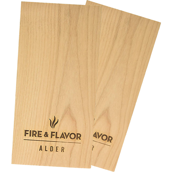 Fire & Flavor Alder Grilling 11" Planks 2-Pack