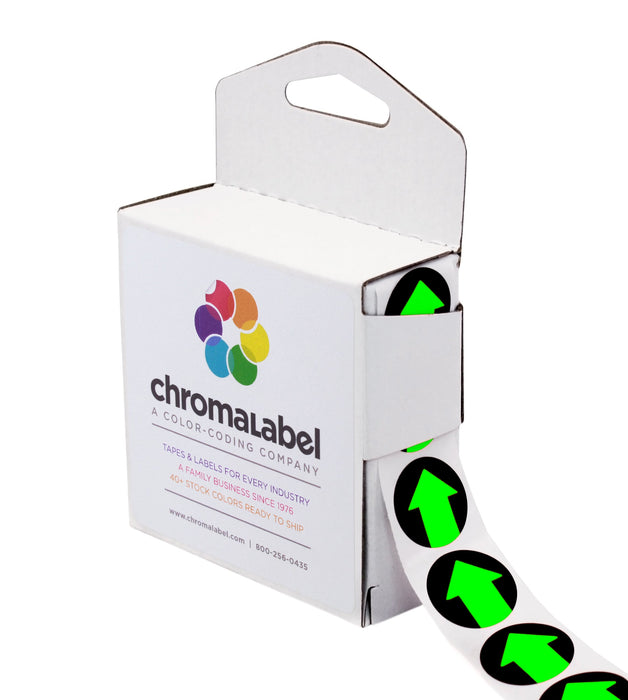 3/4" Round Arrow Labels: 1,000/Box