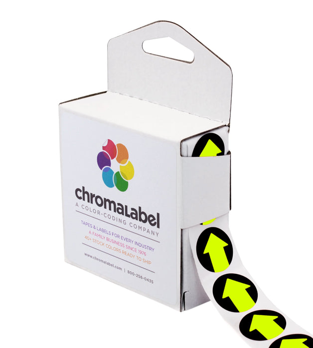 3/4" Round Arrow Labels: 1,000/Box