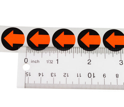 3/4" Round Arrow Labels: 1,000/Box