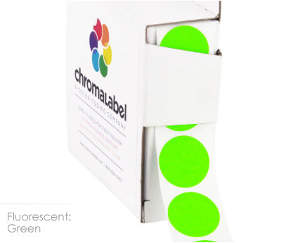 3/4" Permanent Round, Color-Code Dots: 1,000/Box