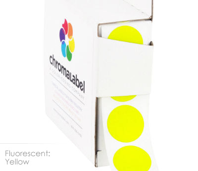 3/4" Permanent Round, Color-Code Dots: 1,000/Box