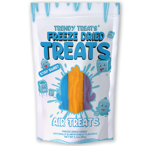 CandyFreeze Dried Air TreatsFreeze Dried Air TreatsSpecialty Food SourceThese tasty treats will make your mouth do somersaults! Enjoy the twisted freeze dried Air Treats from Trendy Treats – the perfect way to add a lively kick to your s