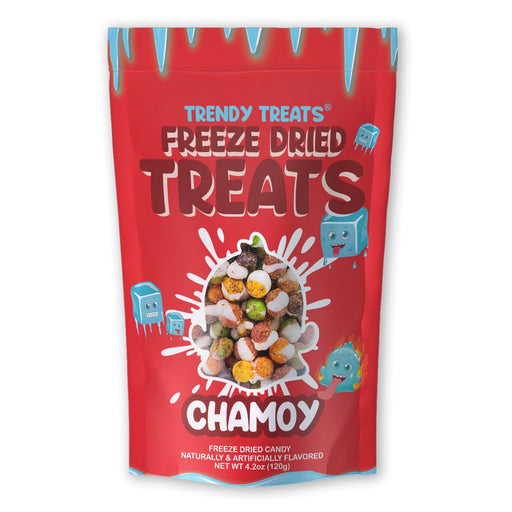CandyFreeze Dried Chamoy CandyFreeze Dried Chamoy CandySpecialty Food SourceIntroducing Freeze Dried Chamoy Candy by Trendy Treats! Enjoy a special chamoy-flavored treat that's out of this world with 120 grams of crunchy, freeze-dried fun! G