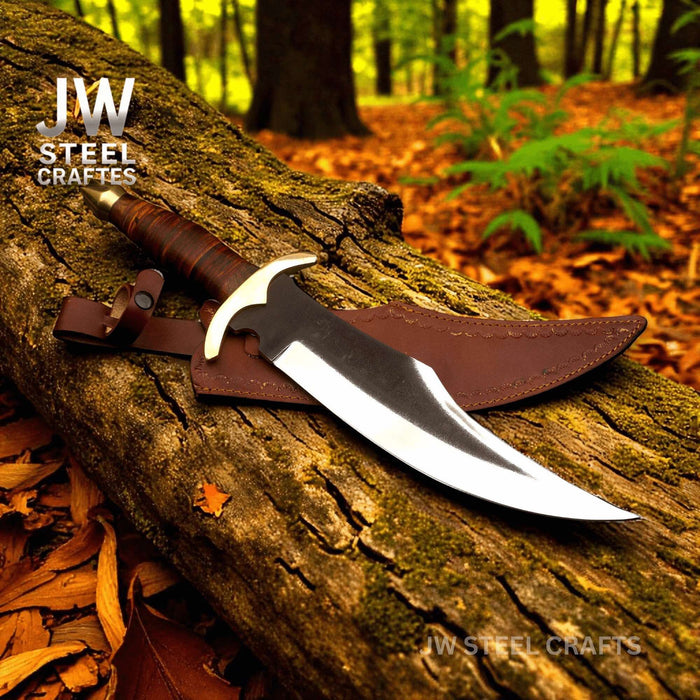 Handmade Frontier Bowie Knife with 13 Inch High Carbon Blade