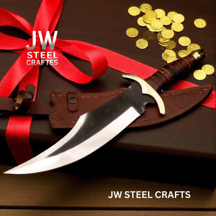 Handmade Frontier Bowie Knife with 13 Inch High Carbon Blade