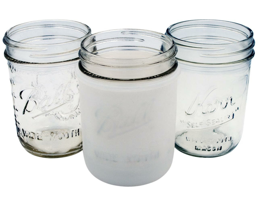 Silicone Sleeve for Wide Mouth Pint 16oz Mason Jars