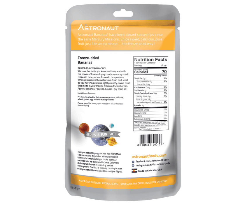 Freeze-Dried Bananas