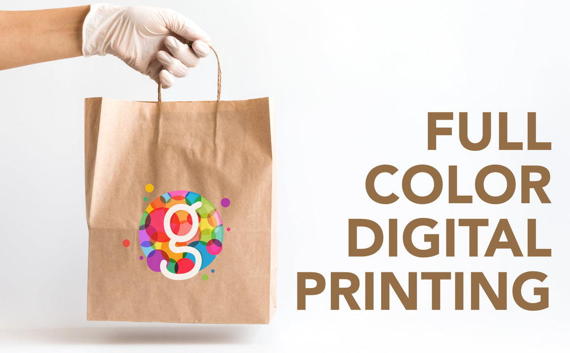 BROWN Paper Bags with Twisted Handles -TARA- 11" x 7" x 12" H