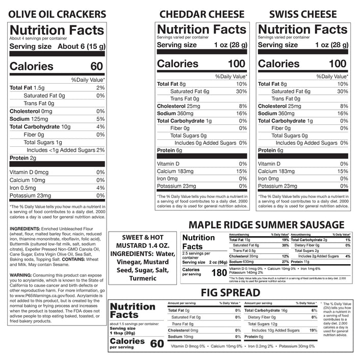 Acacia Circo Cheese Board with Gourmet Gift Pack