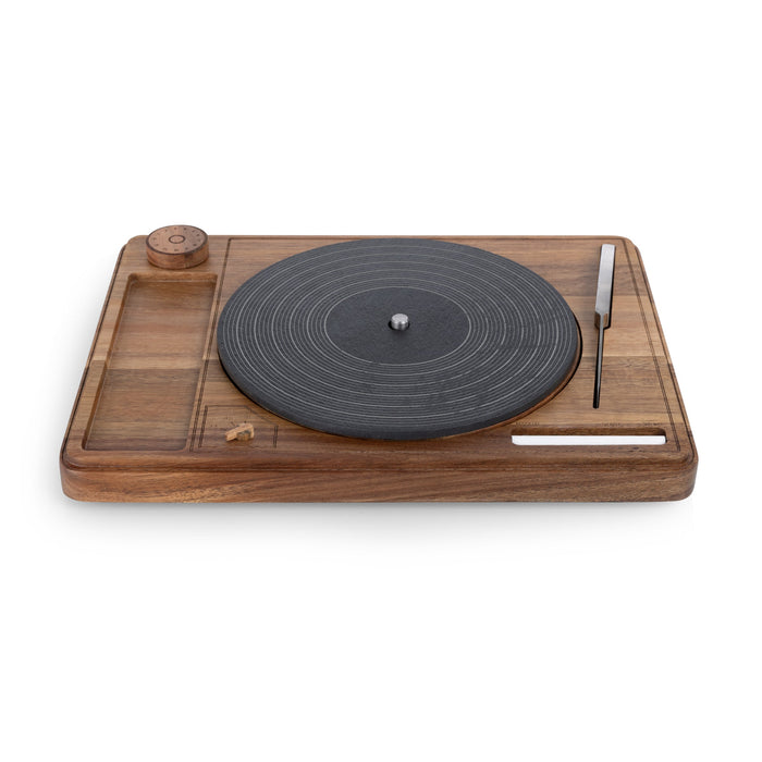 Turntable Acacia and Slate Cheese Board with Knife