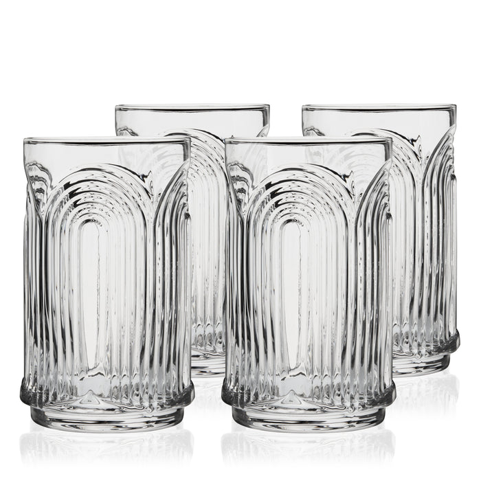 Beau Highball Glasses, Set of 4
