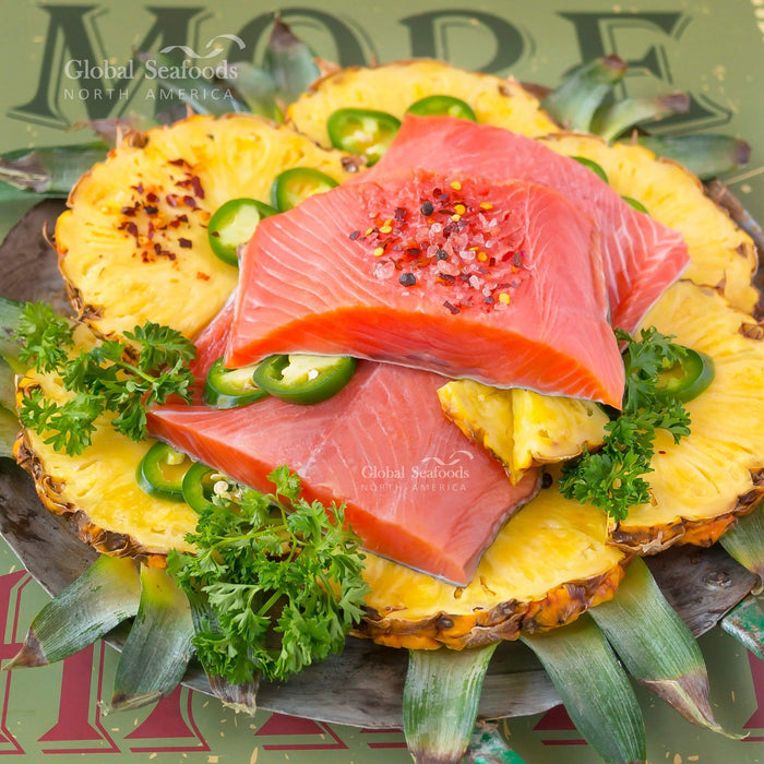 Premium King Salmon Fillets – Individually Quick Frozen, Skin-On, Bone-Out