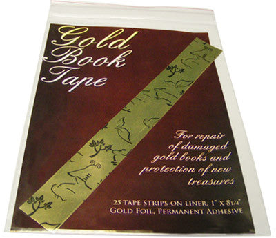 Gold-Book Repair Tape - 25 Strips/Pack