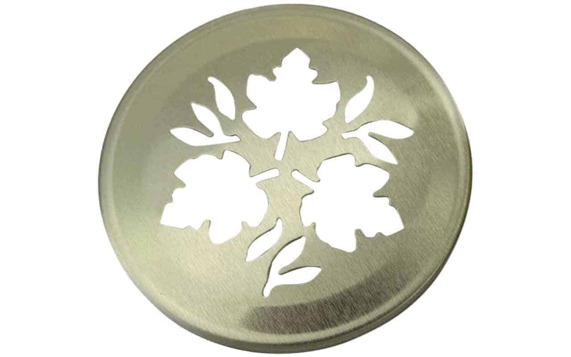 Leaf Pattern Gold or Copper Lid Inserts for RM Mason Jars 10 Pack