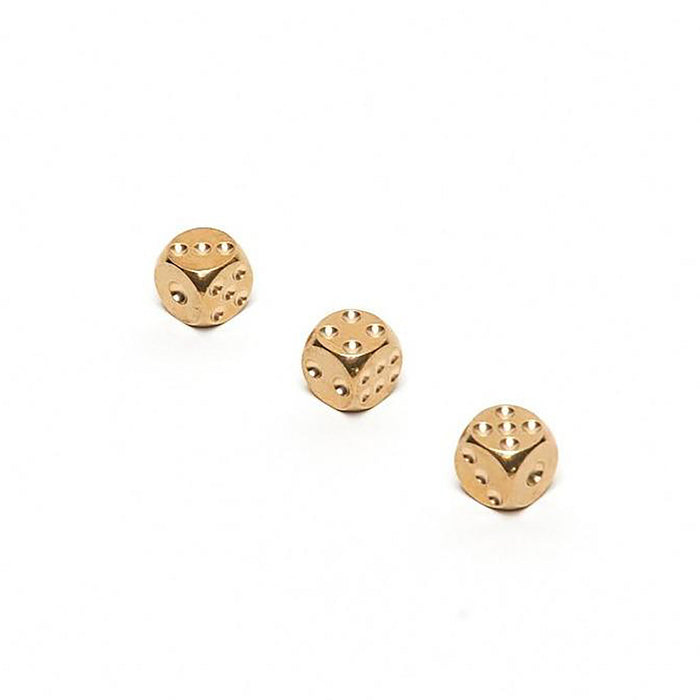 Golden Brass Dice