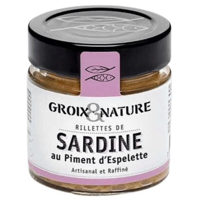 Groix & Nature - 'Sardine Rillettes' Gourmet Seafood Spread w/ Espelette Pepper (3.5OZ)