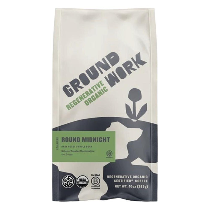 Groundwork Coffee -  'Round Midnight' Dark Roast Coffee Beans (10OZ)
